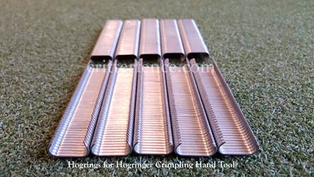 Hogrings for hogringer crimping hand tool 9/16 stainless steel