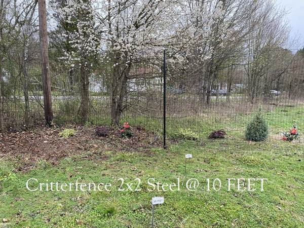 Critterfence Black Steel 2 Inch Square Grid 7 x 100 - 685248513507