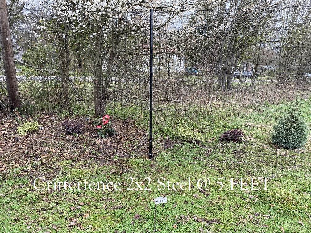 Critterfence Black Steel Hexagrid Fence 2x150 Deer Garden Chicken Dog Coyote 