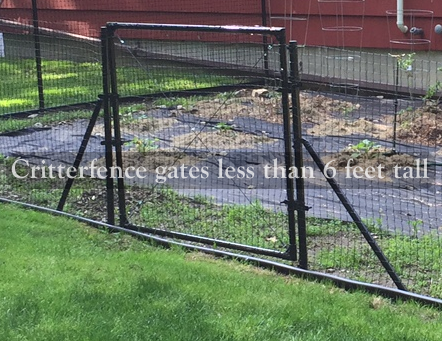 Various Widths 5' High Dog Fence Access Gate For Animal Fencing 