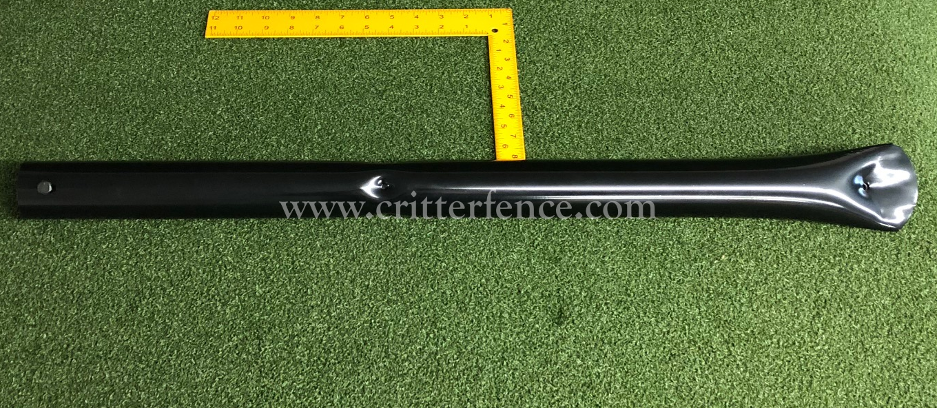 Black Ground Sleeve for 1 5/8" Steel Fence Post 