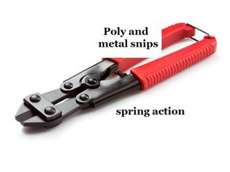 Combination Poly and Metal Fence Snips Combination Poly and Metal Fence Snips