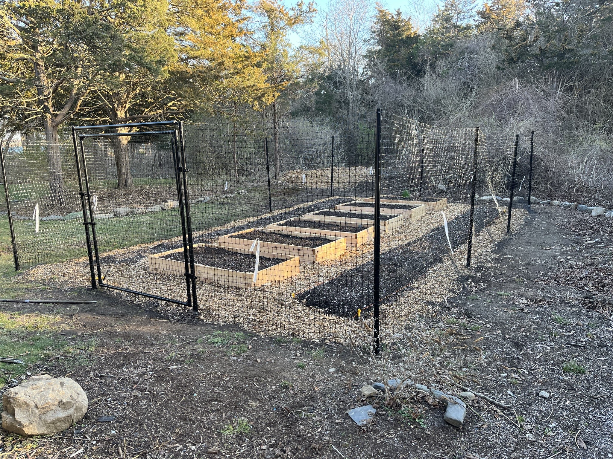 6x5 Access Gate Garden Deer Fence Galvanized Posts